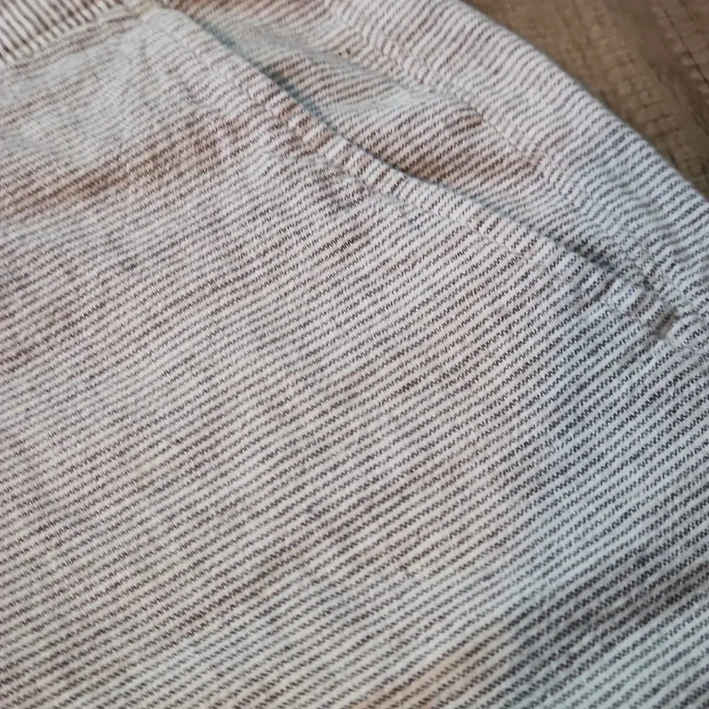 J. Crew Gray and White Stripe Chino Shorts Size 32' 9 ' Inseam